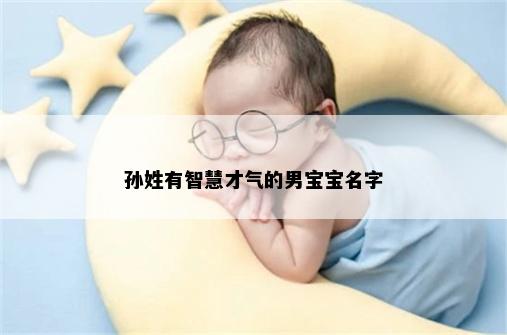 孙姓有智慧才气的男宝宝名字